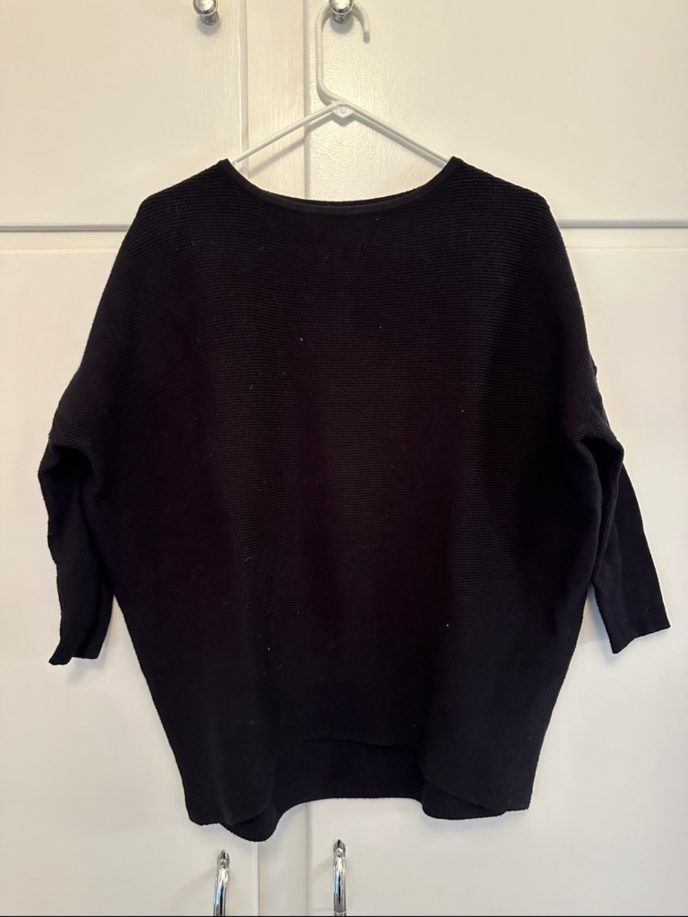 LIKE NEW Black Knit Sweater Long Sleeve Crewneck